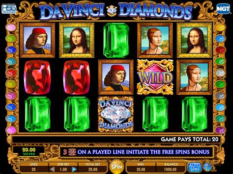 free da vinci slot machine game